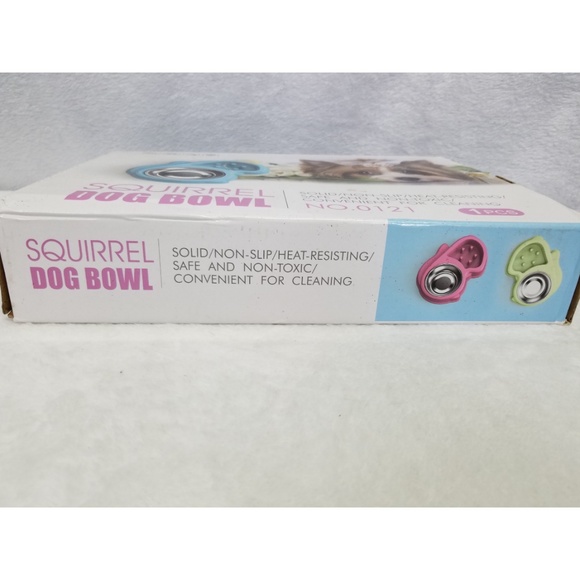 Slow Feed Dog Pet Bowl Squirrel Interactive Pink - Picture 2 of 5